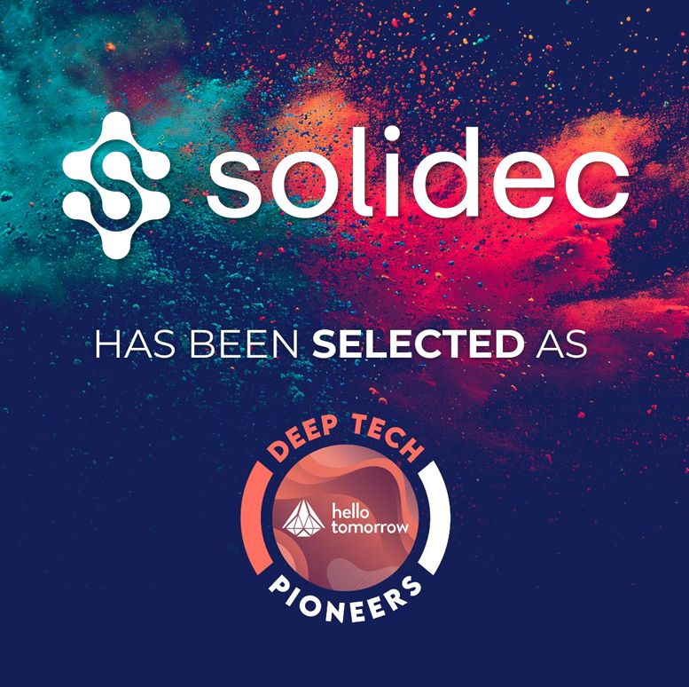 Solidec selected as a Hello Tomorrow Deep Tech Pioneer